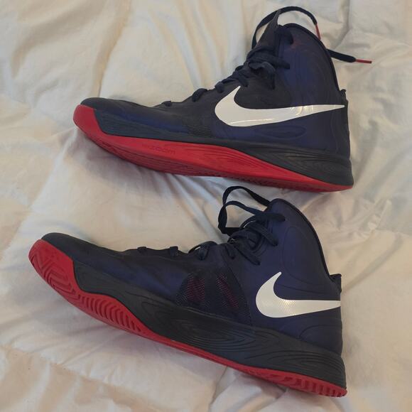 Nike Zoom Hyperfuse 2012 Olympic Basketball Shoes Mens 13 Obsidian Red main image 7